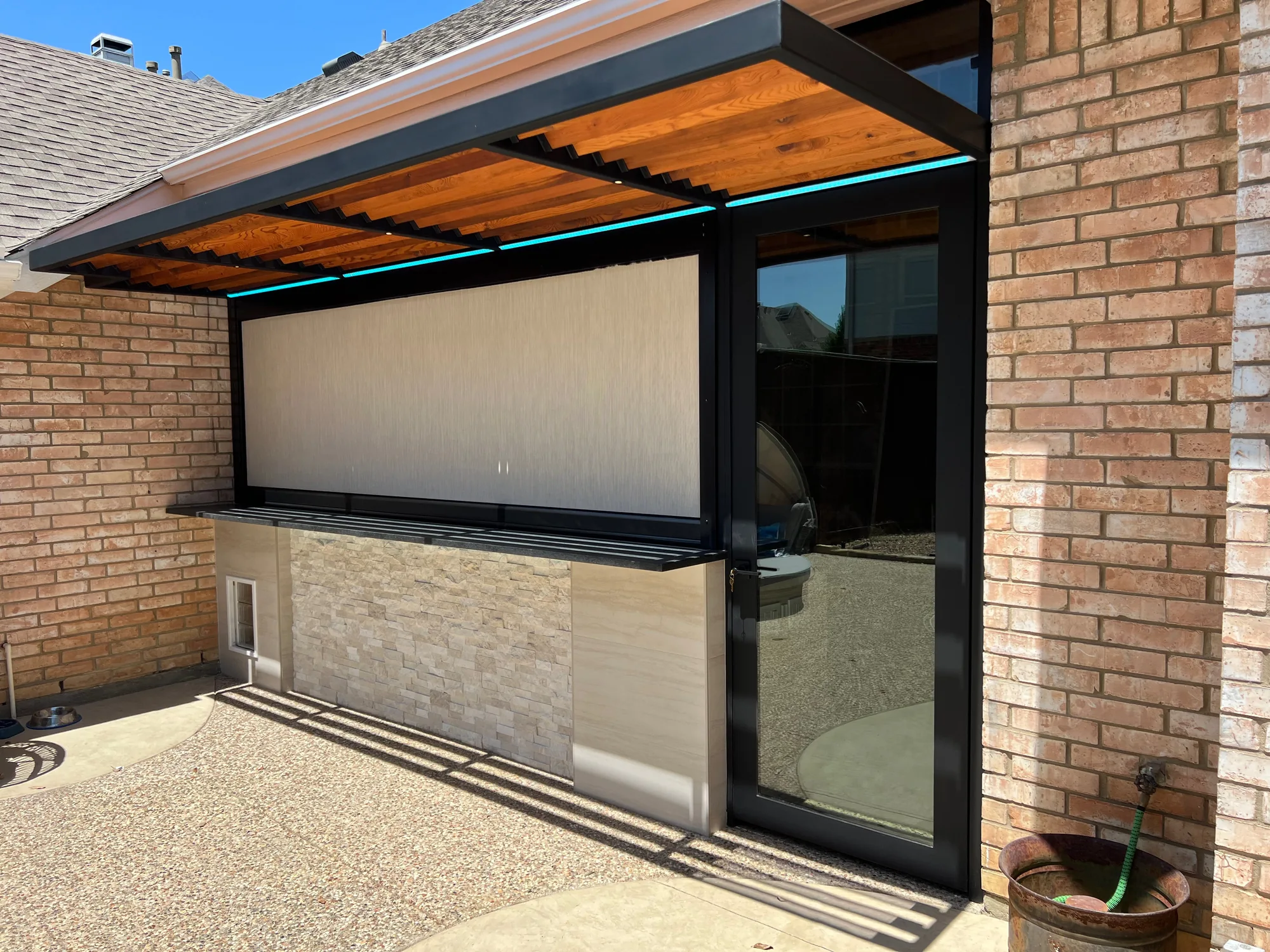 Exterior solar shades installed in Tanque Verde, Tucson, AZ by Love Is Blinds Arizona